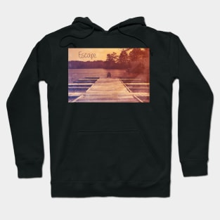 Escape - End of Pier by Jan Marvin Hoodie